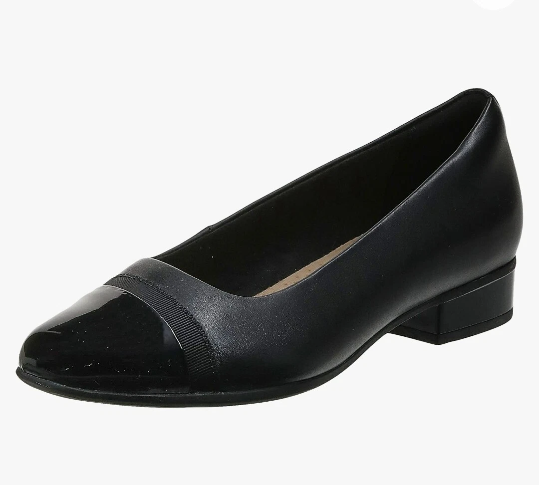 Women s Clarks Juliet Monte Pump 6.5 Black eBay