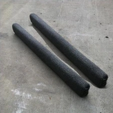 (2) 5' Charcoal PermaBunk Boards - Marine Trailer Runners -  2x4 - HDPE - NO ROT