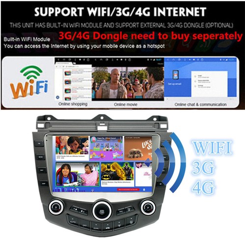 Passend für Honda Accord 2003-2007 Autoradio Stereo GPS Navi SWC für Apple Carplay - Bild 7 von 21