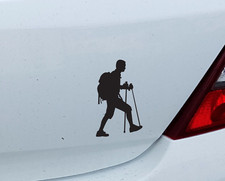 Auto Aufkleber Wandern Hiking Trekking Bergen Klettern Sticker Autoaufkleber