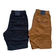 Tommy Hilfiger Men's 9" Relaxed Tapered Fit Drawstring Super Soft Linen Shorts