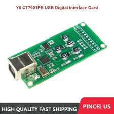 Y8 CT7601PR USB Digital Interface Card PCM768 DSD512 Support SPDIF Output pe66