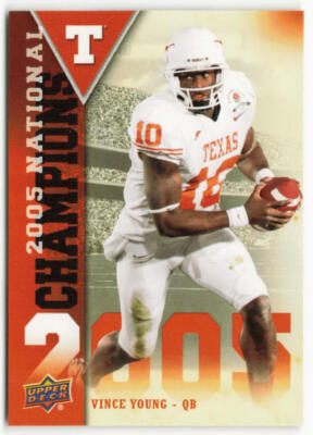 2011 Vince Young Upper Deck Texas Longhorns National Champions