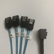 Mini SAS SFF-8643 to 4 SATA 7pin Hard Drive 6Gbps Server Raid Cable 9300-8i 9361