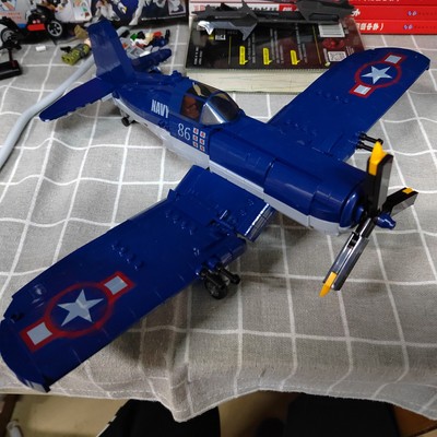Zweiter Weltkrieg USA F4U Corsair Carrier Kampfflugzeug Flugzeug Mok Blöcke Zweiter Weltkrieg USA Jet
