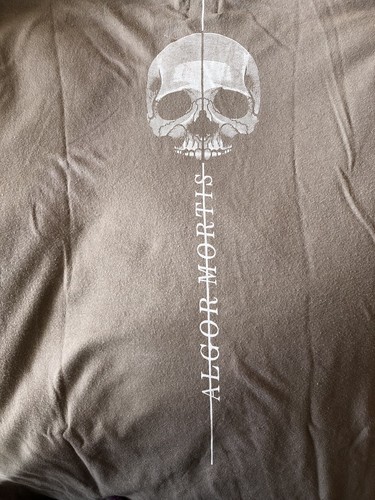 Asos brown large T-shirt with skull design on back - Picture 3 of 5