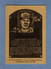 HOYT WILHELM, Giants-Orioles-White Sox-Braves-Cardinals  Official HOF METAL card