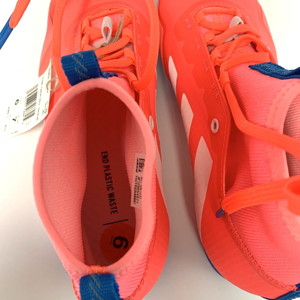 Adidas The Gravel Shoe Pulse Fuchsia Blue Cycling Shoes GW5331 Mens 5 Womens 6 Adidas The Gravel Cycling Shoes Neon Pink Men main image 4