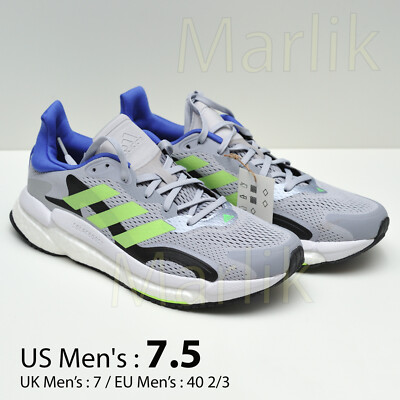 Adidas Solar boost 3 Mens Size 7.5 Athletic Running Shoes, Gray Blue S42995, NEW