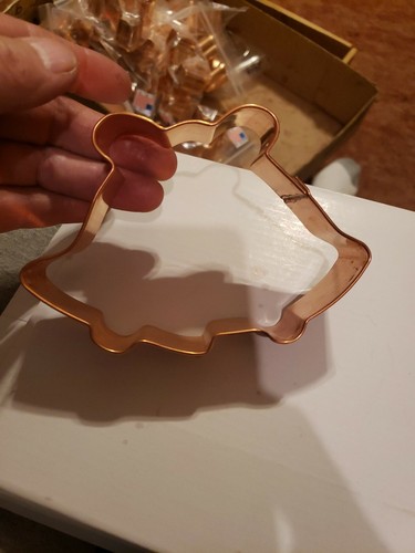 BRAMAN Heavy Copper Double Bells Christmas wedding Cookie Cutter - Picture 2 of 5