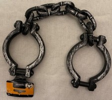 Costume Hand Cuffs Labor Prisoner Toys Halloween Scary Dungeon Cosplay Handcuffs