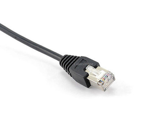 3ft Cat5e RJ45 M/F Shielded Ethernet Network Screw Panel Mount Extension Cable - Picture 5 of 5