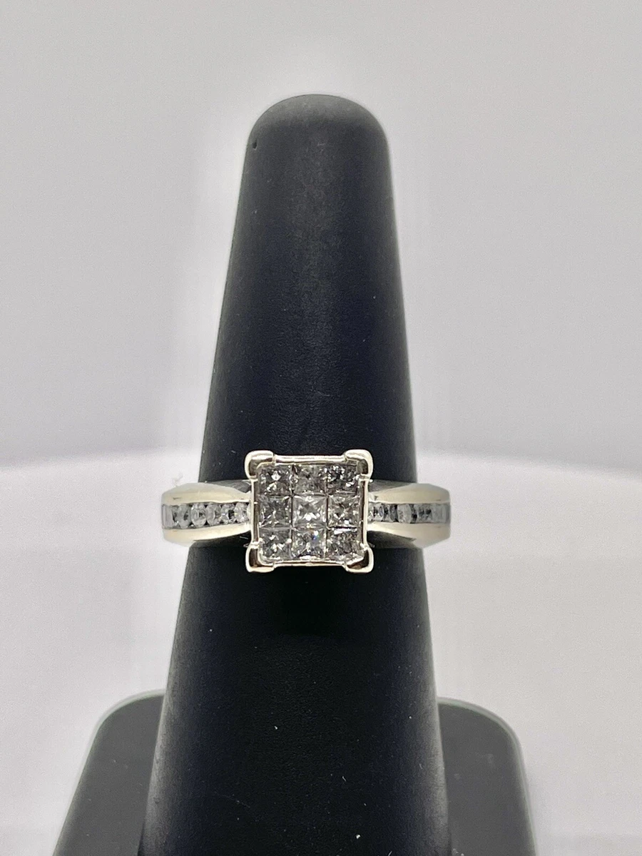10k zei white gold ring outlet