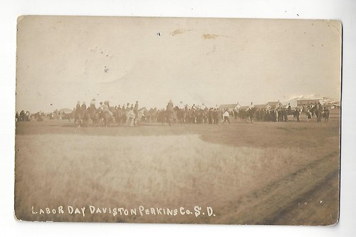 1912 Labor Day Daviston, Perkins Co., South Dakota RPPC