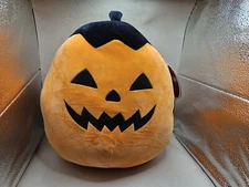 New Squishmallows Kellytoy Halloween 12" Paige Pumpkin Plush Toy New With Tag