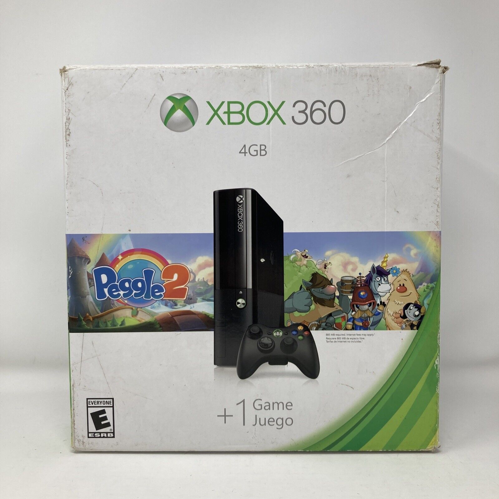 XBOX 360 4gb PEGGLE 2 Special Edition Download Game Console System **Box  Only**