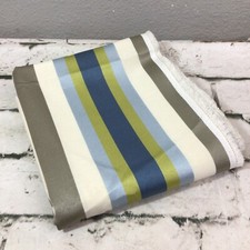 Striped Fabric Green Blue Gray Crafts Sewing 34 X 2Yrs