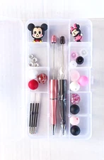 Mickey/Minnie DIY Beadable Pen Kits- Craft Supplies- DIY Bead Kit | Destash