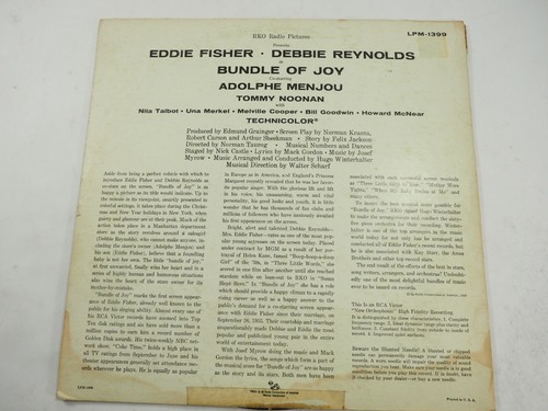 Autographed Debbie Reynolds 33LP Bundle of Joy LPM-1399 Released 1956 - Picture 8 of 11