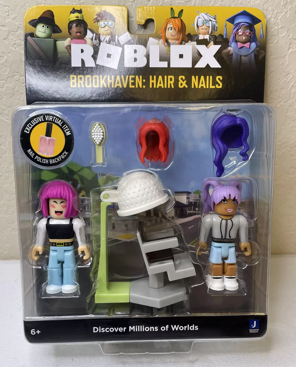 Roblox Celebrity Collection - Brookhaven: Hair & Nails Game Pack [Includes  Exclusive Virtual Item]