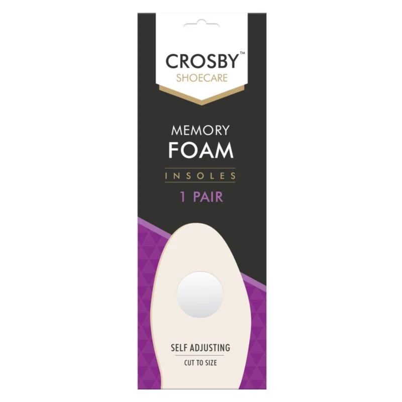 Insoles Memory Foam Crosby Self Adjusting for Shoes Boots Slippers