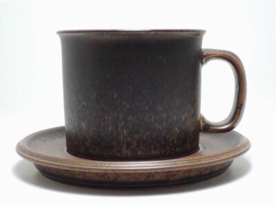 ARABIA Finland RUSKA Beer mug Morning cup & Saucer (L) ルスカ 