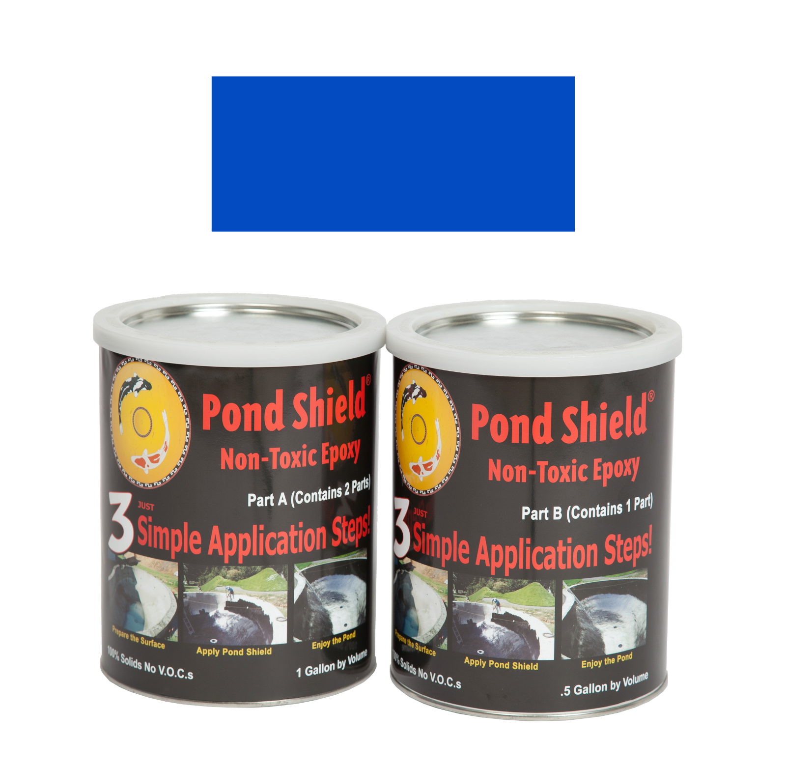 Pond Armor CBLUEGA Pond Shield Epoxy Liquid Liner 1.5 Gal, Blue