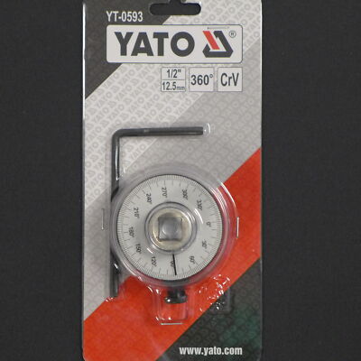 YATO Drehwinkelmesser Winkelmessgerät Winkelmesser 0-360 Grad YT-0593