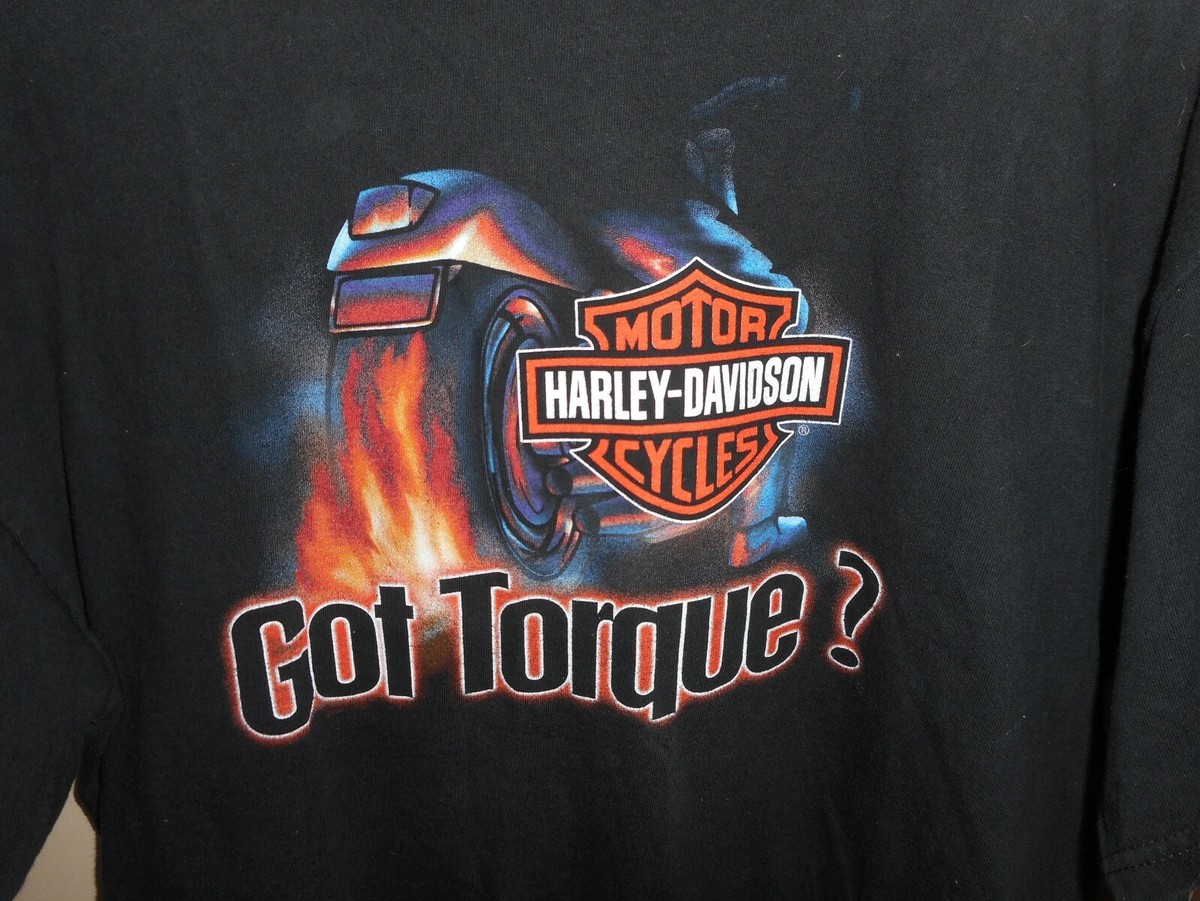 Harley Davidson Hanes Beefy R. K. Stratman GOT TORQUE? T-Shirt XL 