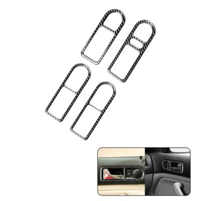 Carbon Fiber Door Pull Handle Trim 4PCS  For VW Golf 4 GTI Jetta MK4 1999-2004