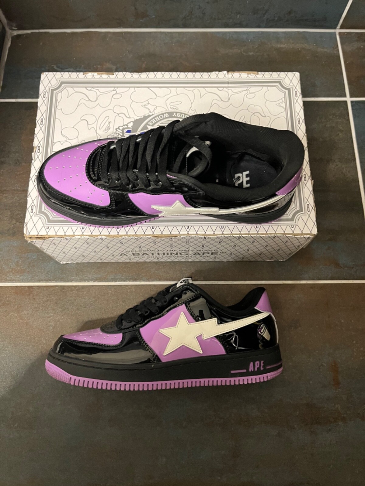 Limited Edition Bapestas X Wockhart Wocksta in Uk Size 7.5/8  Very rare image 2