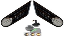 Mini R56 Schwarz Glänzende Scuttles + LED Blinker KLAR Dynamische Seitenblinker