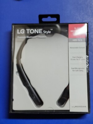  LG Tone Style HBS-SL5 Bluetooth  Stereo Headset Meridian Blk USED   