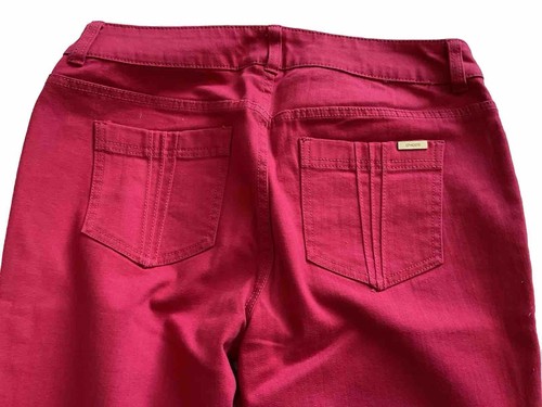 CHICOS SO SLIMMING Women’s Jeans Size 1 Stretch 5 Pocket Straight Leg Red. - Picture 4 of 6
