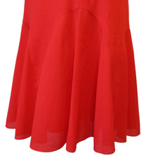 J Crew Holiday Red Soft Drape Flared Hem Sleeveless Lined Dress Women's Size 2