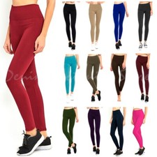 Women's Fleece Lined Leggings Thermal Warm Winter High Waisted Yoga Pants Run