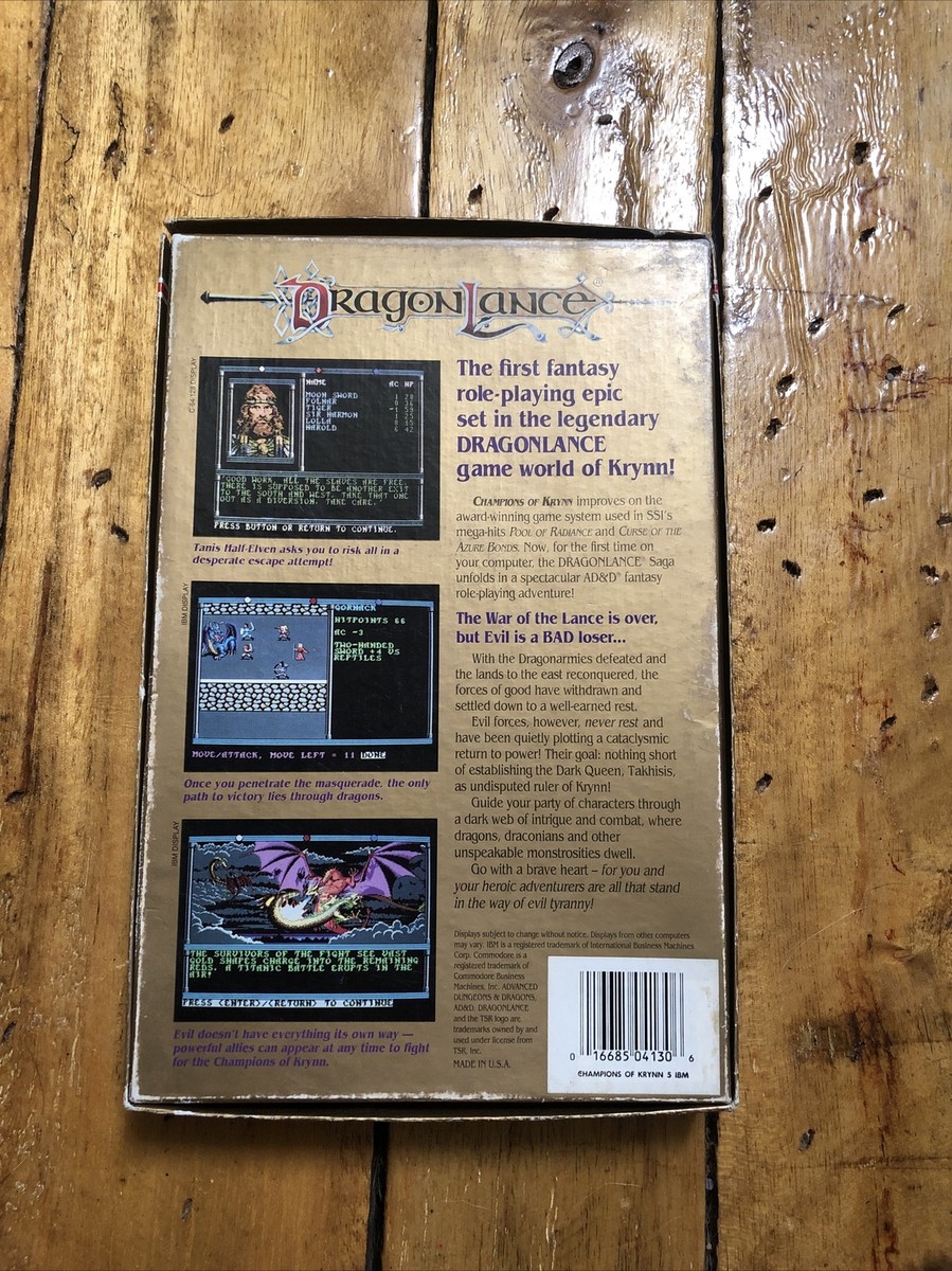 Advanced Dungeons & Dragons: Champions of Krynn (PC, 1990