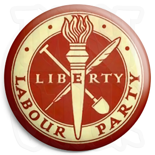 Vintage Labour Party Logo Button Badge - 25mm Badges with Fridge Magnet Option - Picture 1 of 1