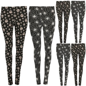 plus size skull tights