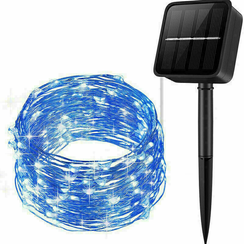 100-500 LED Solar Power String Fairy Lights Garden Outdoor Party Xmas ...