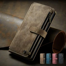 For Samsung Galaxy S21 S20 S10 Note A71A51 Leather Wallet Case Card Cover Zipper