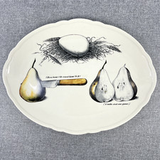 creative co-op stoneware platter 13 x 10 whim...