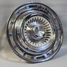 Vintage 1959 Chrysler Lebaron 15 Wheel Cover Hub Cap 2 Piece Heavy Ring