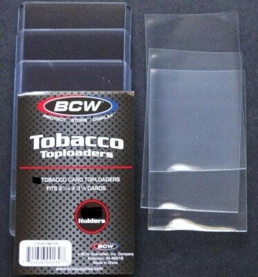 (3 Loose Holders + Sleeves) BCW Tobacco Card Top Loader Card Holder  722626001307| eBay