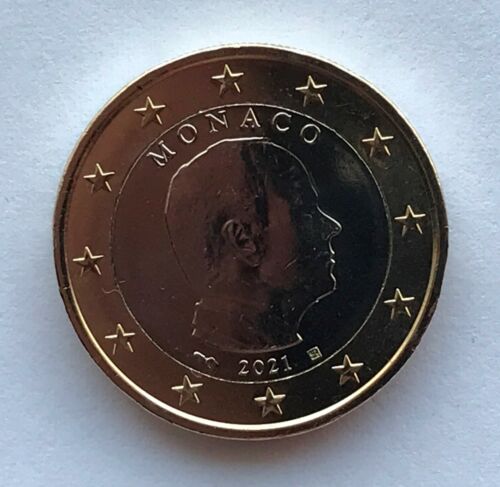 MONACO - 1 € Euro circulation coin 2021 uncirculated coin - Afbeelding 1 van 1