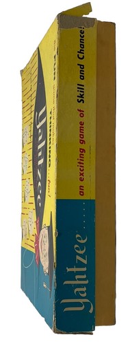 66 Jahre altes Yahtzee 2. Spiel ES Lowe Vintage 1961 original unbenutzt Inhalt in getragener Box - Bild 8 von 13