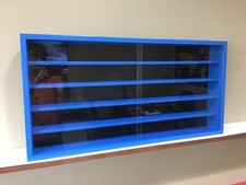 Display case cabinet for diecast 1/43 scale cars - 5 Compartments (Made in USA)