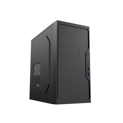 CiT Work Micro ATX PC-Gehäuse - Schwarz