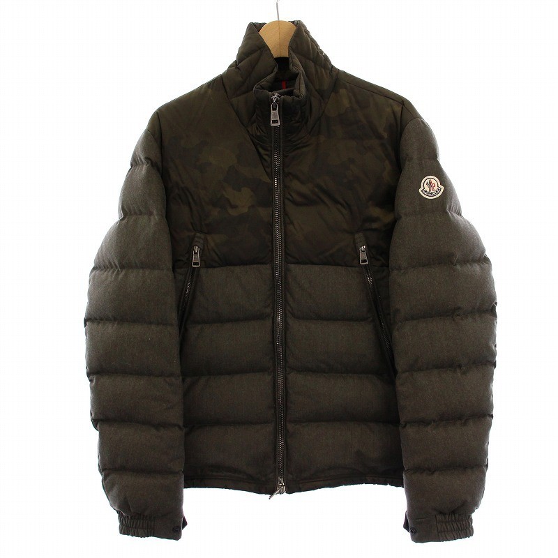 MONCLER DYENS Camouflage Switch Down Jacket in Khaki for Men A20914189485 DK