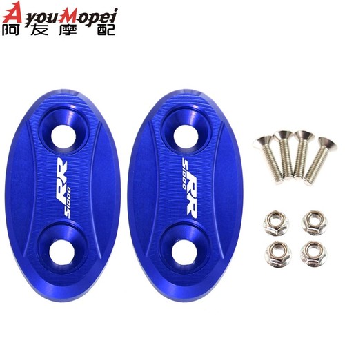Cubiertas de orificio de espejo para BMW S1000RR S 1000R 2009-2018 base de tapa bloqueada - Imagen 10 de 14